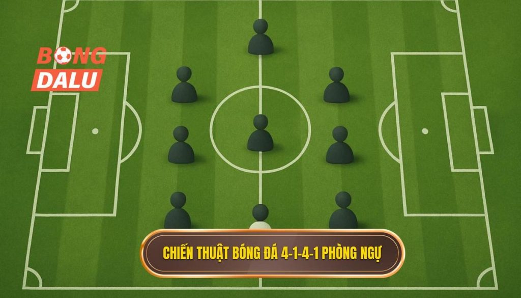 Chiến thuật bóng đá 4-1-4-1 phòng ngự