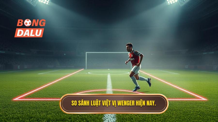 1. So sánh luật việt vị Wenger hiện nay.