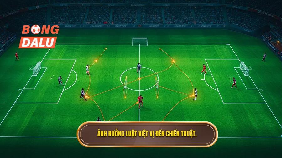 3. Ảnh hưởng luật việt vị đến chiến thuật.