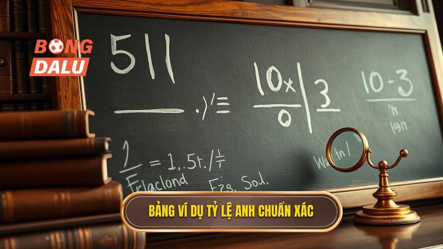 Bảng ví dụ tỷ lệ Anh chuẩn xác