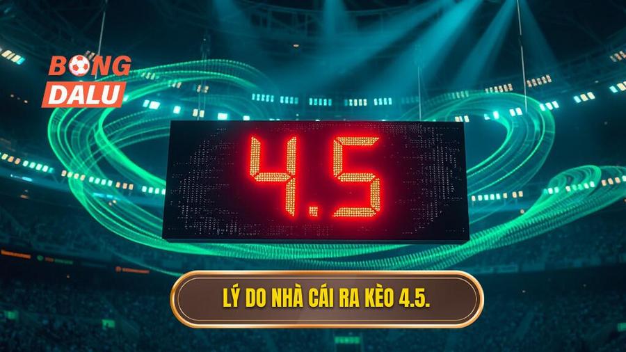 Lý do nhà cái ra kèo 4.5
