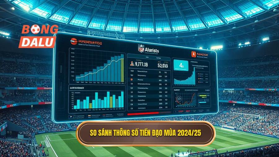 So sánh thông số tiền đạo mùa 2024_25
