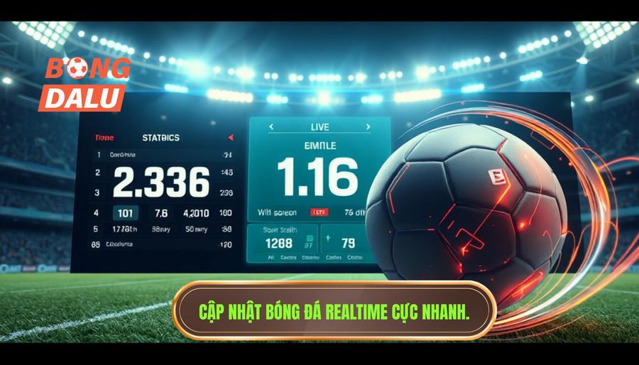 Cập nhật bóng đá realtime cực nhanh